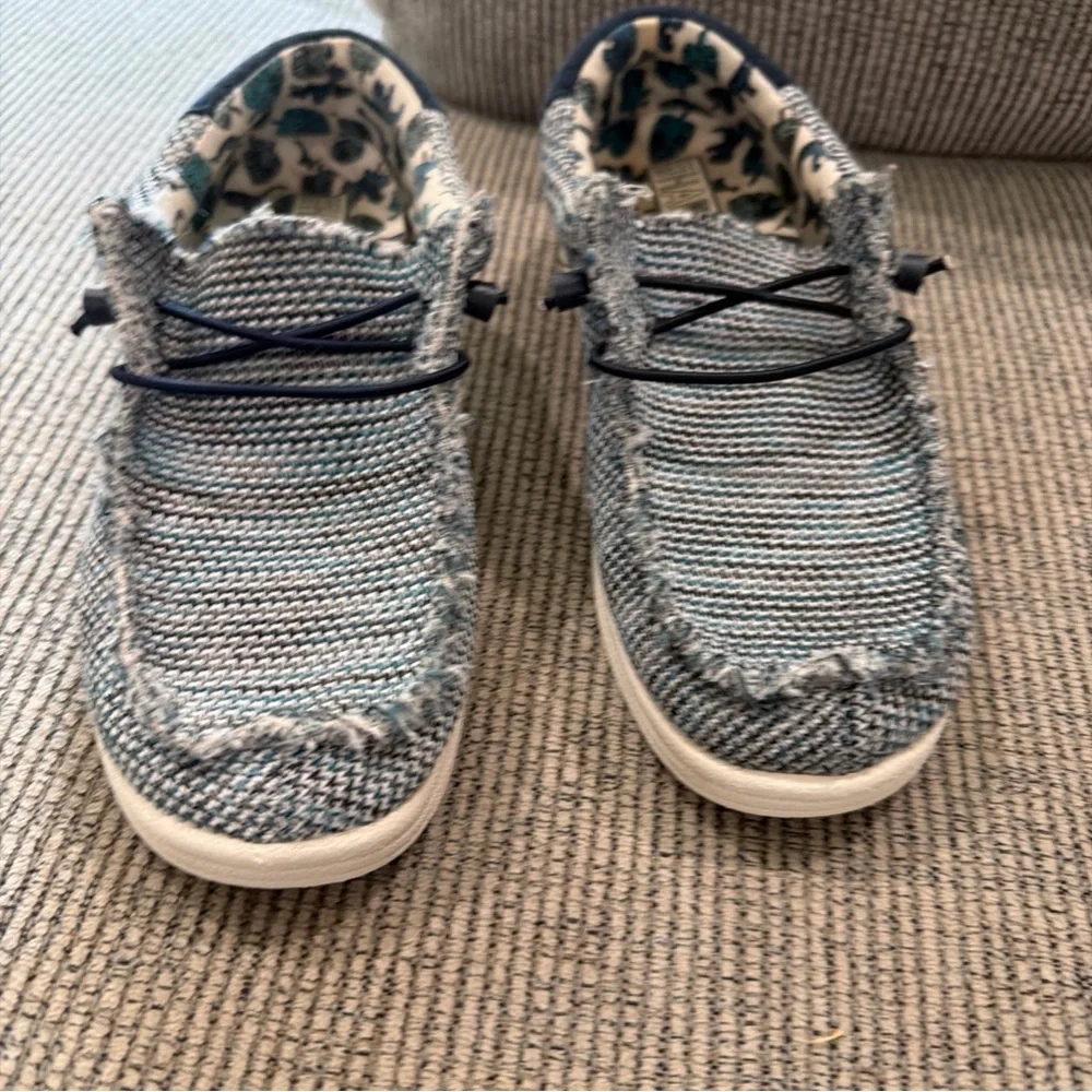 Benny Slip-Ons Blue Kids Shoes size 3